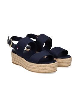 Sandalias Tommy Mid Wedge San Mujer Azul