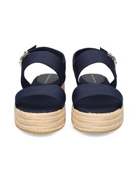 Sandalias Tommy Mid Wedge San Mujer Azul