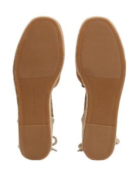 Sandalias Tommy Closed Toe Line Mujer Camel