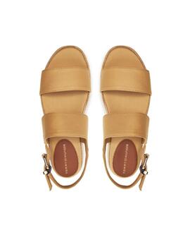 Sandalias Tommy Mid Wedge San Mujer Camel