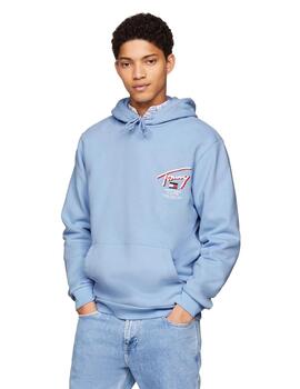 Sudadera Tommy Regular 3D Street Hombre Azul