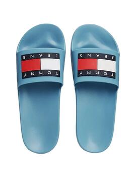 Chanclas Tommy Jeans Pool ESS Hombre Azul