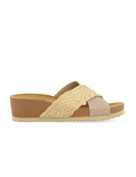 Sandalia Gioseppo Goulds Natural Mujer Beige