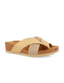 Sandalia Gioseppo Goulds Natural Mujer Beige