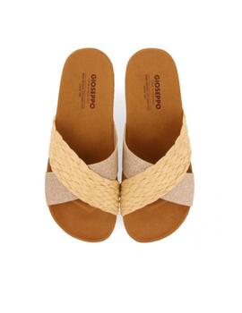 Sandalia Gioseppo Goulds Natural Mujer Beige