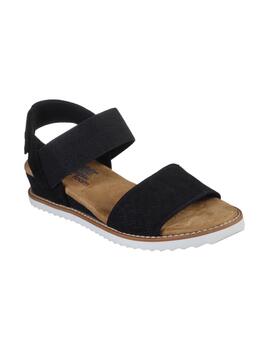 Sandalias Skechers Desert Kiss Mujer Negro