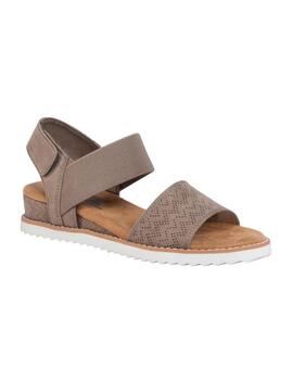 Sandalias Skechers Desert Kiss Mujer Marrón