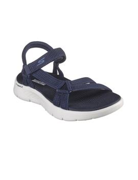 Sandalias Skechers Go Walk Flex Mujer Marino