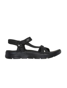 Sandalias Skechers Go Walk Flex Mujer Negro