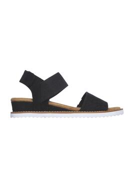 Sandalias Skechers Desert Kiss Mujer Negro