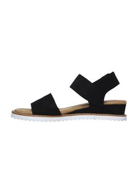 Sandalias Skechers Desert Kiss Mujer Negro