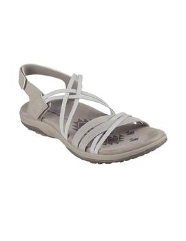 Sandalias Skechers Reggae Slim-Takes Two Mujer Gris