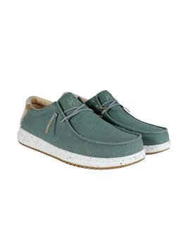 Zapatillas Pitas Nias Hombre Verde