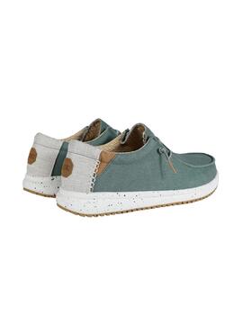 Zapatillas Pitas Nias Hombre Verde