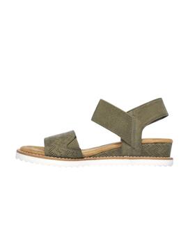 Sandalias Skechers Desert Kiss Mujer Verde