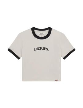 Camiseta Dickies Herndon Ringer Mujer Blanco