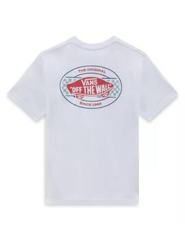 Camiseta Vans Wayrace Junior Blanco