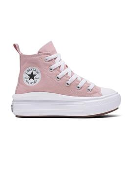 Zapatillas Converse CTAS Move Hi Jr Rosa