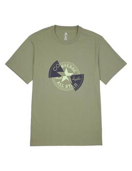 Camiseta Chuck Patch Distort Mossy Sloth Hombre Verde