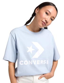 Camiseta Converse Star Chevron True Sky Unisex Azul