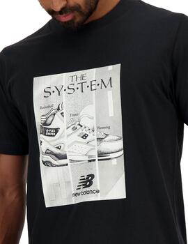 Camiseta New Balance Thesystem Hombre Negro