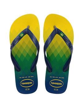 Chanclas Havaianas Brasil Fresh Marine Hombre Azul