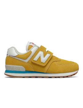 Zapatillas New Balance 574 Velcro Junior Amarillo