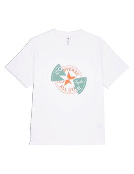 Camiseta Chuck Patch Distort Unisex Blanco