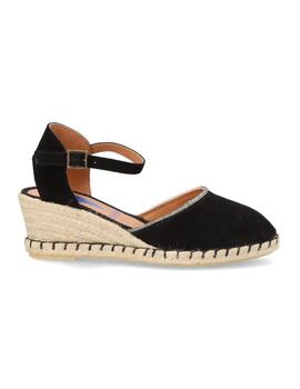 Alpargatas Verbenas Malena Strass Negro Mujer