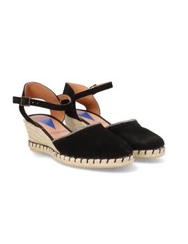 Alpargatas Verbenas Malena Strass Negro Mujer