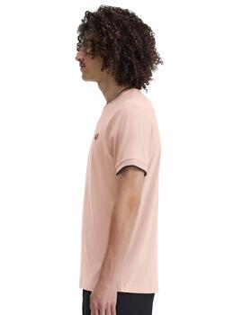 Camsieta Fred Perry Twin Tipped Hombre Pink
