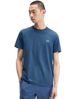 Camsieta Fred Perry Crew Neck Hombre Azul