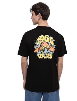 Camiseta Vans Mushruum Hombre Negro