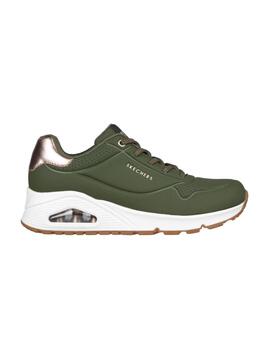 Zapatillas Skechers Uno-Shimmer Away Mujer Verde