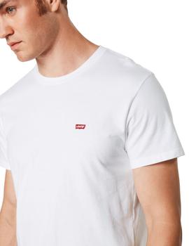 Camiseta Levis Logo Pequeño Hombre Blanco