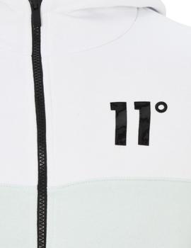 Chaqueta Con Capucha 11 Degrees Astro Full Hombre Blanco