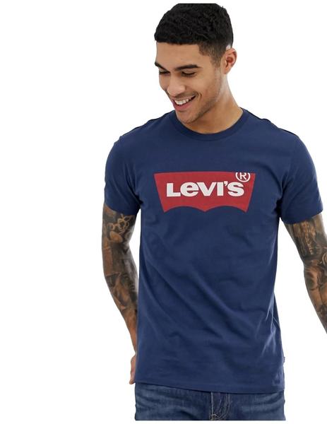 Camiseta Levis Logo Grande Azul