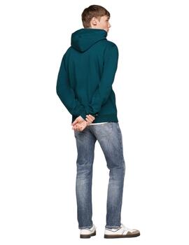 Sudadera Tommy Tjm Reg Spray Hombre Verde