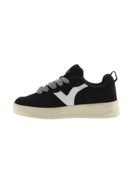Zapatilla Victoria Serraje Oversize Mujer Negro