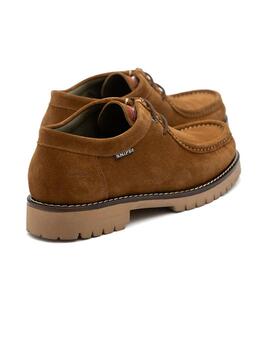 zapatos Snipe Suede Cuero Terrados Light Hombre Marrón
