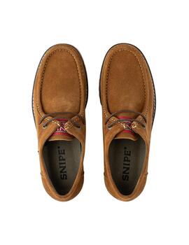 zapatos Snipe Suede Cuero Terrados Light Hombre Marrón