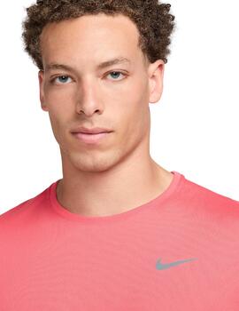 Camiseta Running Nike Miller Dry-Fit Hombre Rosa