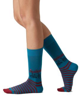 Calcetines Jimmy Lion Goonies Bicicleta Unisex Azu
