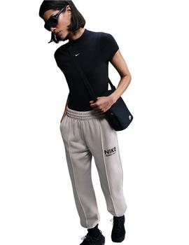 Pantalon Nike Sportswear Fleece Mujer Gris