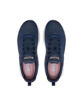 Zapatillas Skechers Bob Flex Mujer Azul