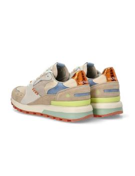Zapatillas Victoria Luna Nylon Serraje Mujer Beige