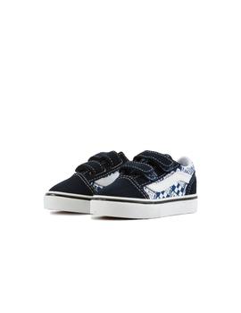 Zapatillas Vans Old Skool Velcro Junior Azul