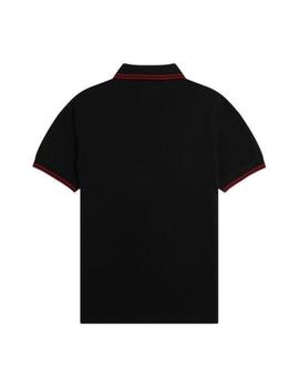 Polo Fred Perry Twin Tipped Hombre Negro