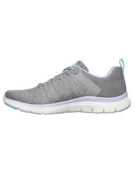 Zapatillas Skechers  Flex Appeal 4.0 Mujer Gris