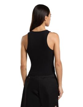 Camiseta Dickies Oakport Rib Top Mujer Negro